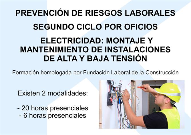 Electricidad: montaje y mantenimiento de instalaciones eléctricas de alta y baja tensión